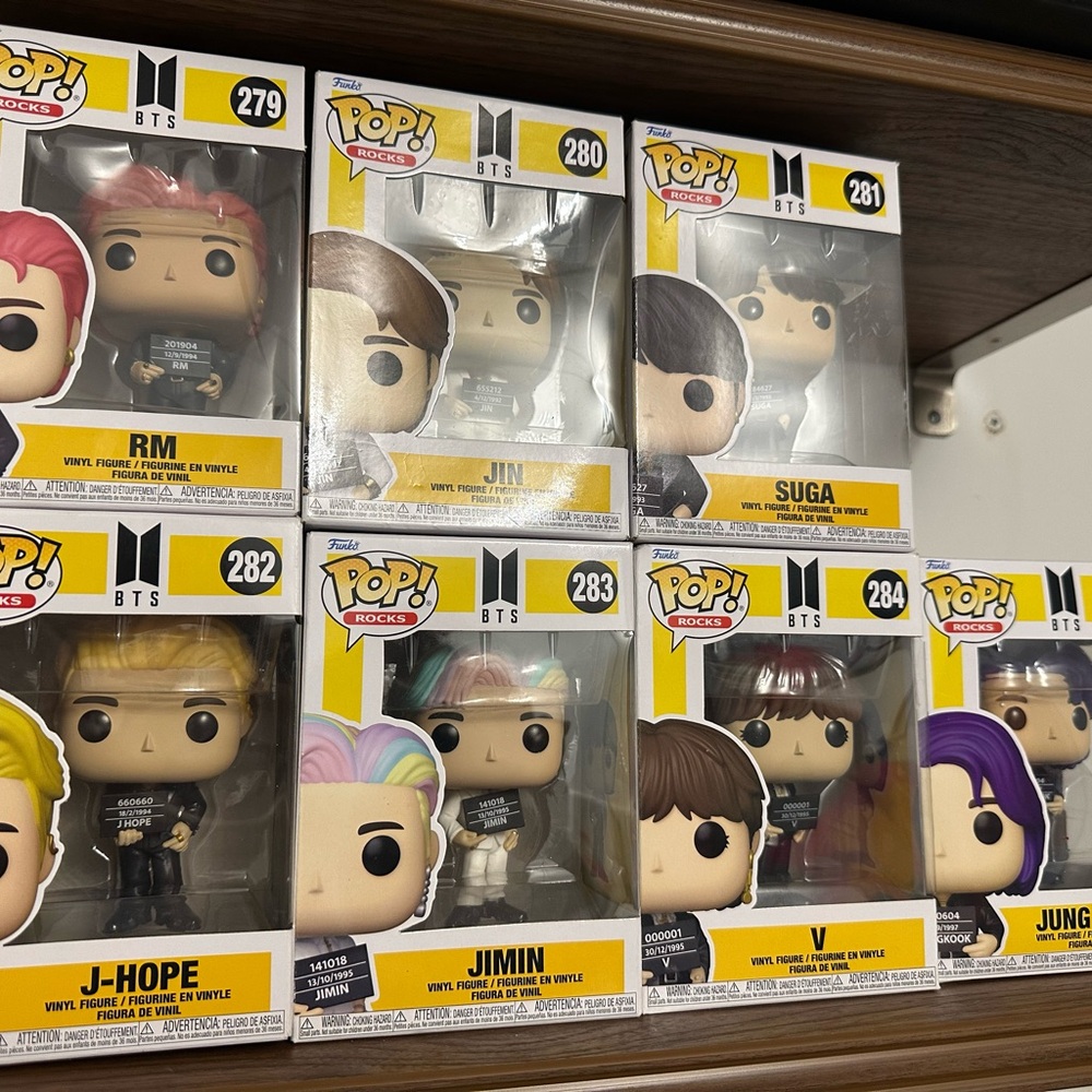 Funko Pop! BTS Vinyl 7 Figures Full Collection